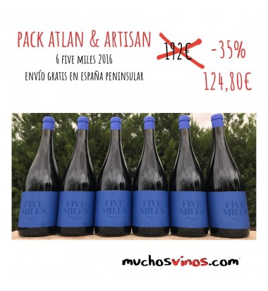 Pack Atlan And Artisan - 6 x Five Miles 2016 by muchosvinos.com