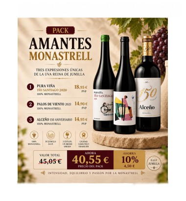 Pack vino amantes de monastrell